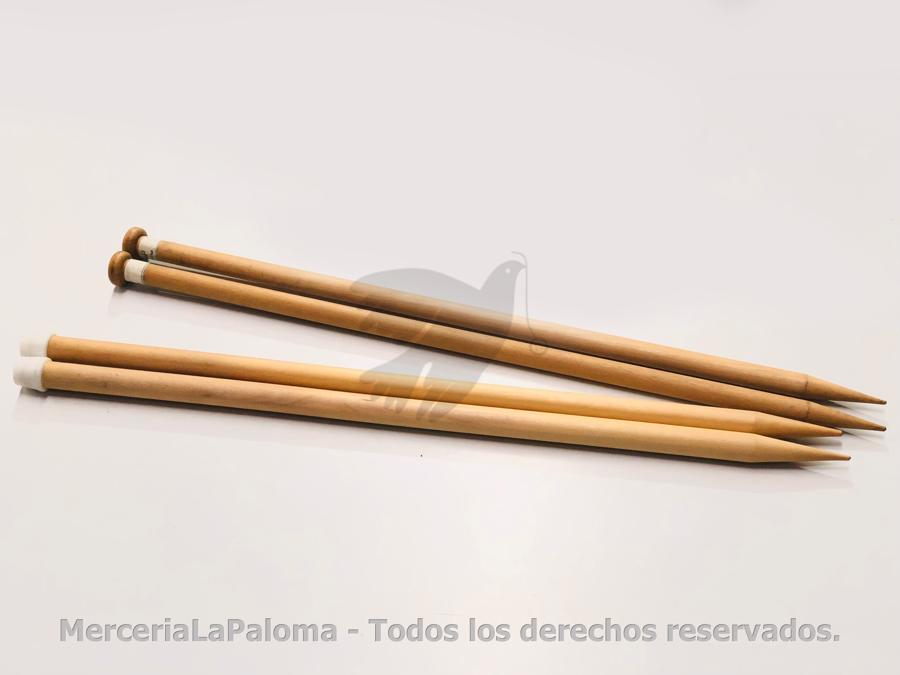 AGUJAS TEJER MADERA 13-14-15-16 X3 PAR - MerceriaLaPaloma