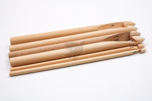 AGUJAS CROCHET MADERA N10 X6