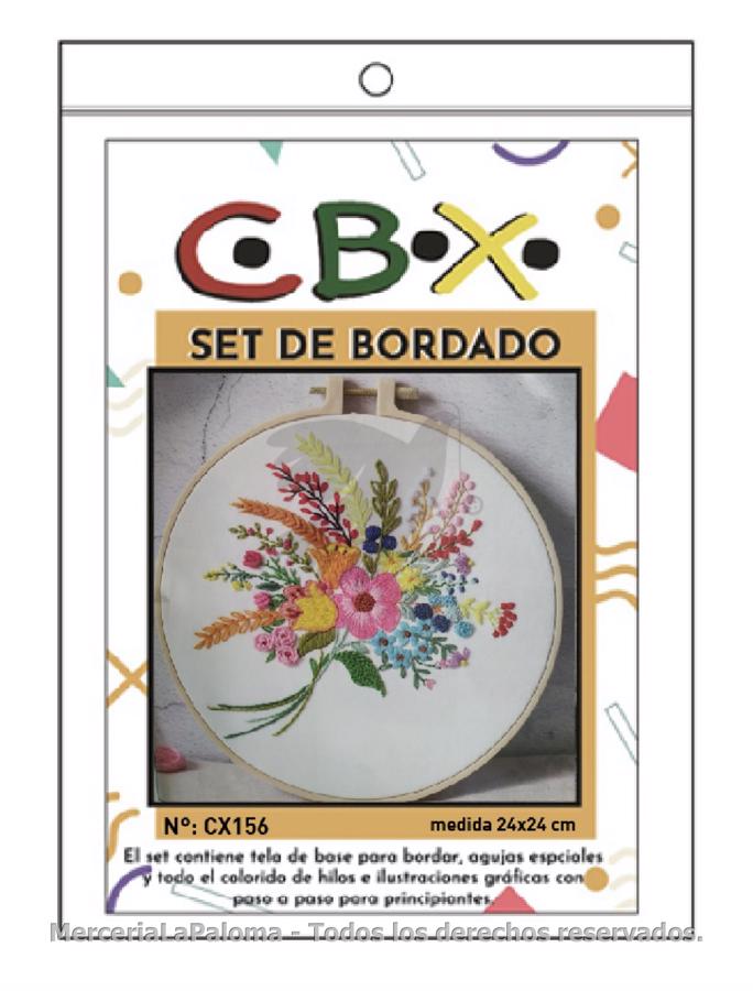 SET BORDADO CBX N2 24CM X1