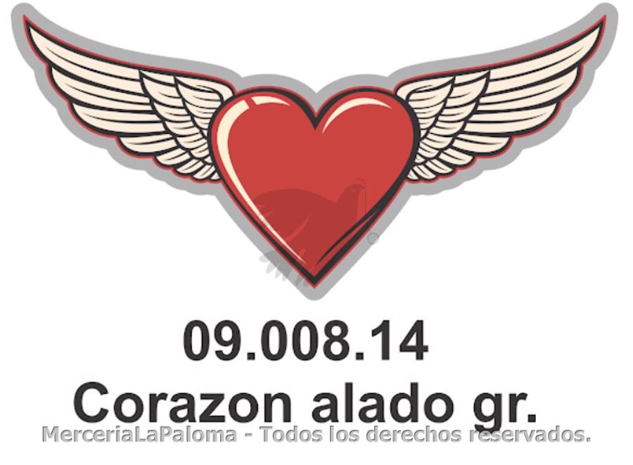 APLICACION CORAZON ALADO GDE. A.09.008.14 90MM X 6 U.
