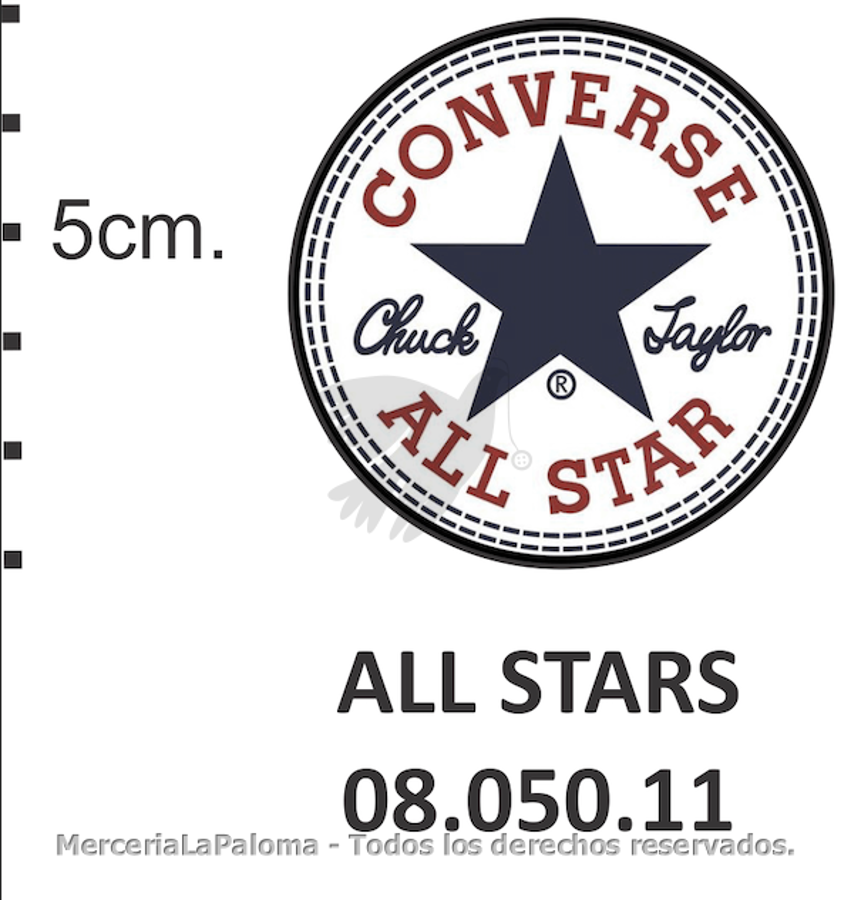 APLICACION CONVERSE ALL STAR A.08.050.11 X 6 U.