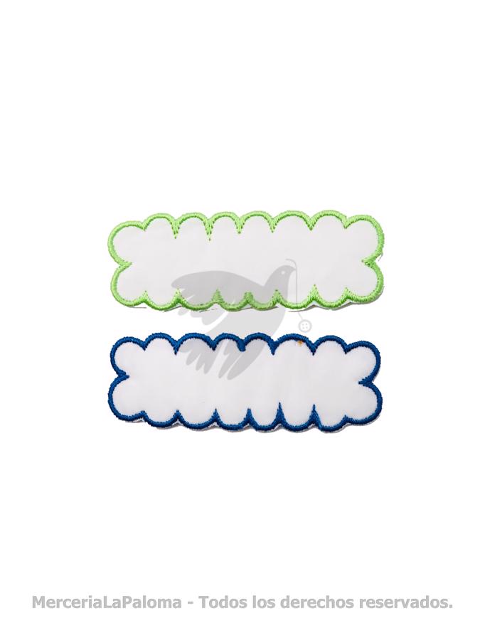 APLICACION BORDADA NUBE A.30 7X3CM X 6 U.