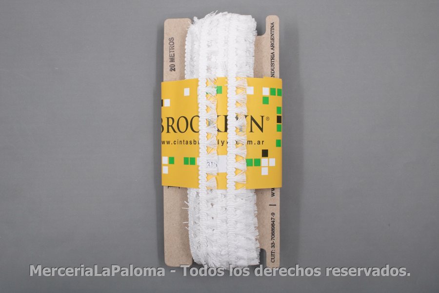 FLECO ALGODON MINI ESCOBITA A315 BLANCO 15MM X20M