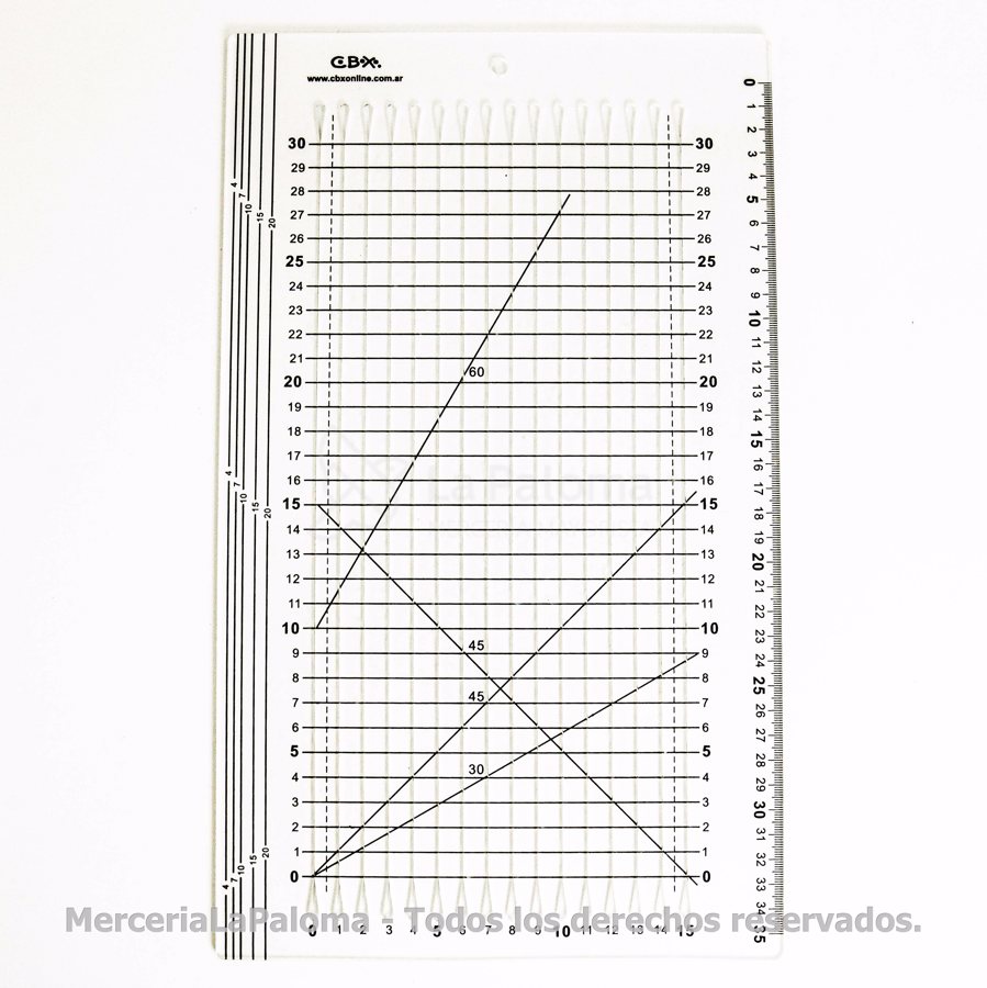 REGLAS PATCHWORK A.2356 CBX 35 x 15 C/GUIA POR 1 BLISTER